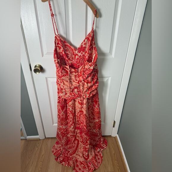 Farm Rio Jaipur Red Crossover Maxi Dress XL - Picture 5 of 9